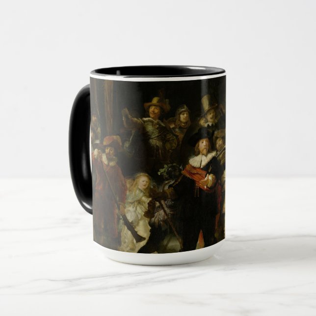 Caneca The Night Watch-Rembrandt (Frente Esquerda)