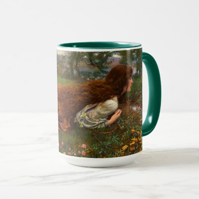 Caneca The Princess Out of School by Edward Robert Hughes (Frente Esquerda)