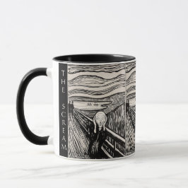 Caneca The Scream – Edvard Munch – Custom Text