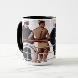 Caneca The SS Leviathan, 1918 por J. C. Leyendecker