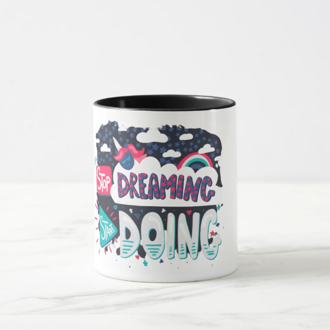 Caneca The Stop Dreaming Quote Mug (Centro)