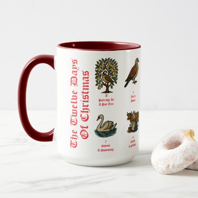 Caneca The Twelve Days Of Christmas (Com Donut)