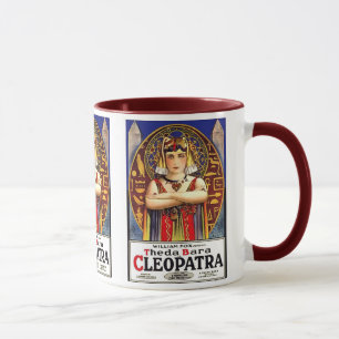 Caneca Theda Bara como Cleópatra Vintage Movie