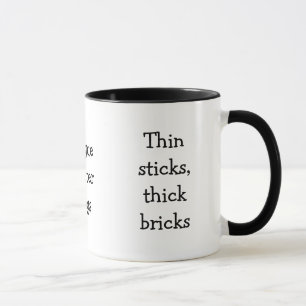 Caneca Thin Sticks Tongue Twister Mugs