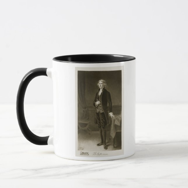 Caneca Thomas Jefferson, ó presidente do Stat unido (Esquerda)