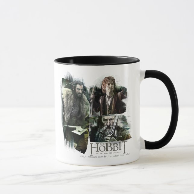 Caneca THORIN OAKENSHIELD™, BILBO BAGGINS™ E Gandalf Art (Direita)