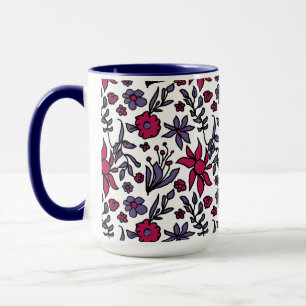 Caneca Throwback 80s Floral Design Big Mug