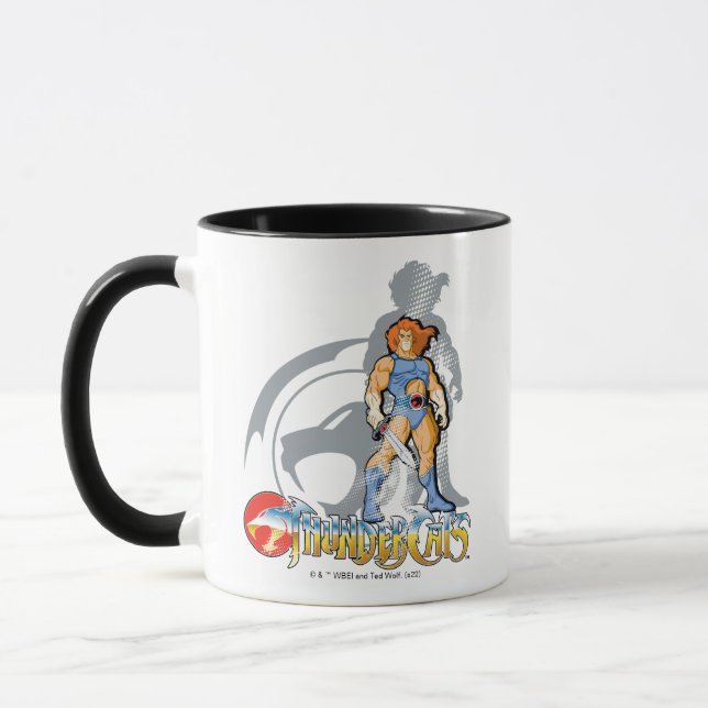 Caneca ThunderCats | Gráfico de Sombra de Leão-O Halftton (Esquerda)