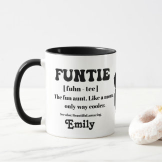 Caneca Tia Personalizada de Definição de Função Retroativ