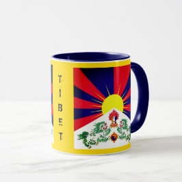 Caneca Tibete, Leões de Neve, Bandeira Tibetana - Os Hima