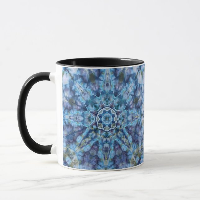 Caneca Tie-Dye Mug - Blue Mandala (Esquerda)