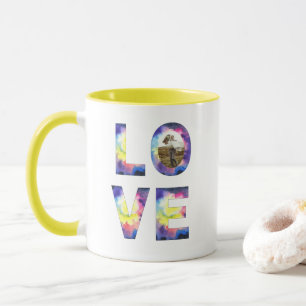Caneca Tie Dye Photo Love Mug