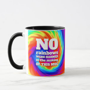 Caneca TieDye Engraçado Nenhum Arco-Chuva Foi Aquecido...