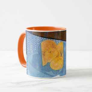 Caneca Tigela de Frutas por Juan Gris, Natureza Morta Cub