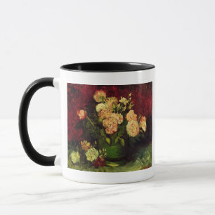 Caneca Tigela de Peonies e Rosa, Vincent van Gogh