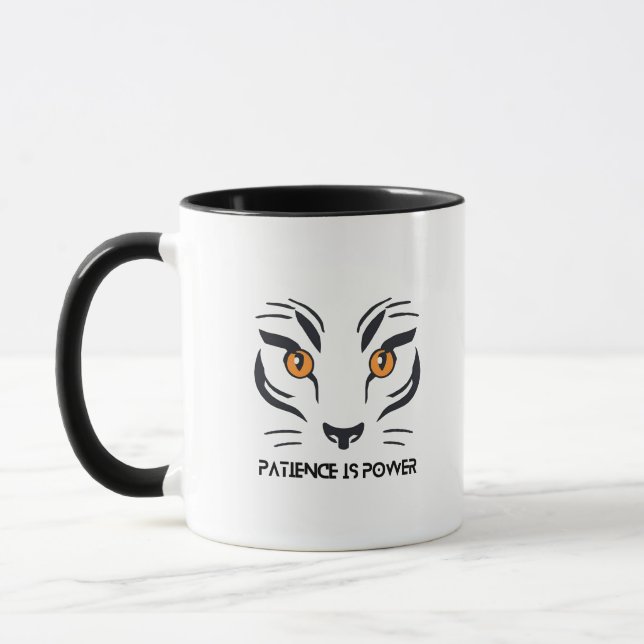 Caneca Tiger Ambition Mug: Patience is Power & My Life  (Esquerda)