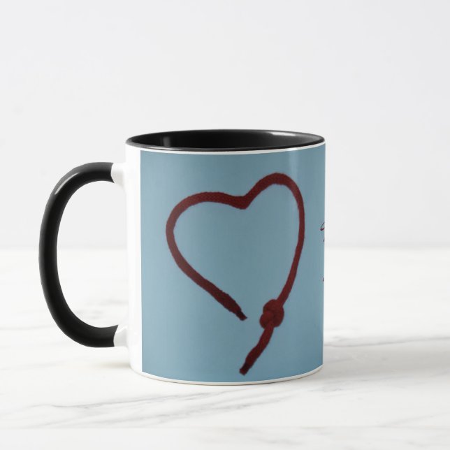 Caneca Tight Love Heart Cup. Um belo moderno (Esquerda)