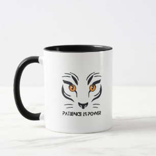 Caneca Tigre Ambição: Paciência é Poder & Minha Vi