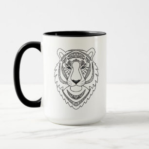 Caneca Tigre branco inspirado