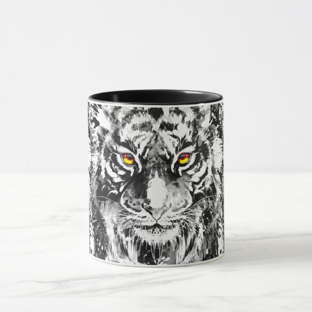 Caneca Tigre Coffee Mug | Tigre, preto e branco (Centro)