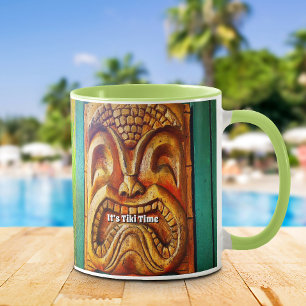 Caneca Tiki Time Tropical Vintage Retro Legal Divertiment
