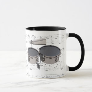 Caneca - Timbales (cilindros) com partitura