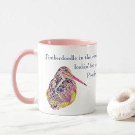 Caneca Timberdoodle (na floresta)