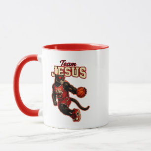 Caneca Time JESUS -23 Pantera - Cristão