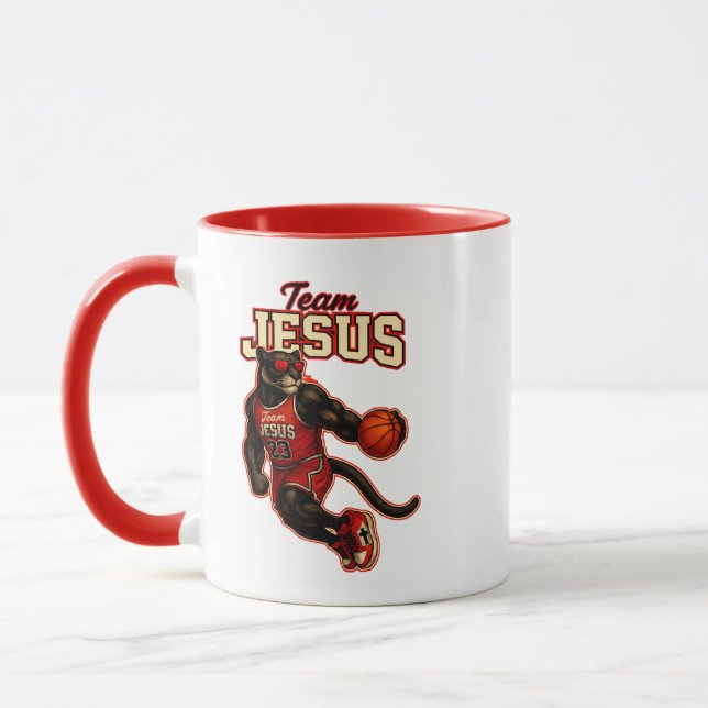 Caneca Time JESUS -23 Pantera - Cristão (Esquerda)
