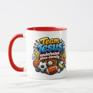 Caneca Time JESUS invicto desde a eternidade - Cristão