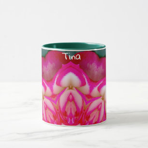 Caneca TINA ~ Petais de Rosa personalizadas ~