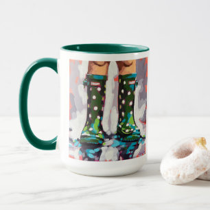 Caneca Tinta de botas de chuva - Decoração de Quarto Infa