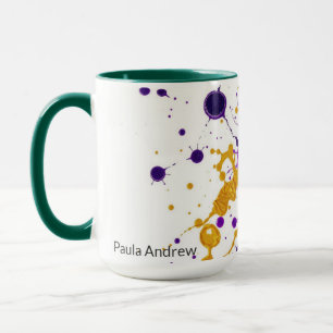 Caneca Tinta de Luxo e Folha de Ouro Personalizada