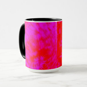 Caneca Tinta Rosa E Vermelho Tintos, Xarope De Café