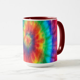 Caneca tintura tie-dye