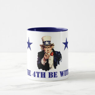 Caneca Tio Sam 4 de julho