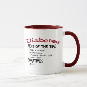 Caneca Tipo - 2 presentes & t-shirt do diabetes