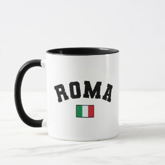 Caneca Tipografia Atlética em Distância de Roma com Bande