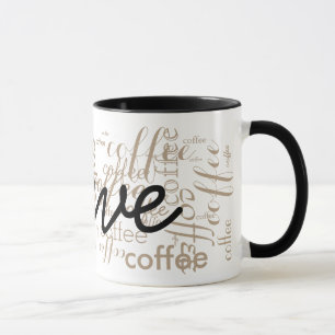 Caneca tipografia conhecida feita sob encomenda