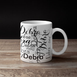 Caneca tipografia conhecida personalizada