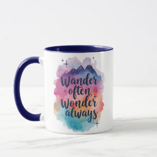 Caneca Tipografia de Aventura e Exploração