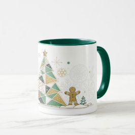 Caneca Tipografia de Celebração do Ano Novo Feliz