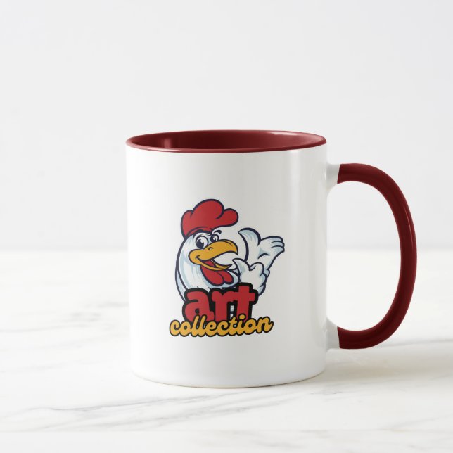 Caneca Tipografia de frango (Direita)