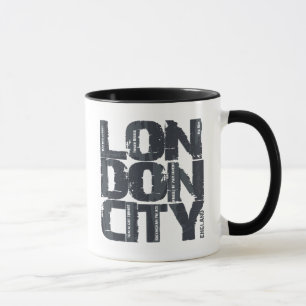 Caneca Tipografia de Londres, Inglaterra
