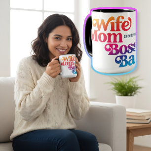 Caneca Tipografia de Natal de Aniversário Personalizado