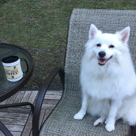 Caneca Tipografia de Pata de Cachorro Amante de Café Espe