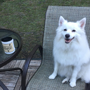 Caneca Tipografia de Pata de Cachorro Amante de Café Espe