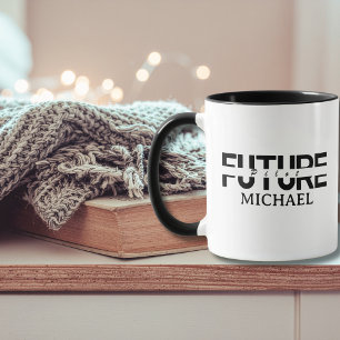 Caneca Tipografia de Piloto Futuro Simples Roteiro Aviaçã