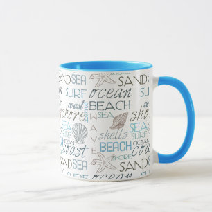 Caneca Tipografia de Praia