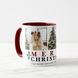 Caneca Tipografia Festiva Feliz Natal 2 Foto